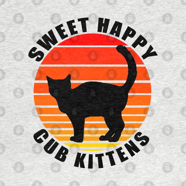 Sweet Happy Cub Kittens by Thedesignstuduo